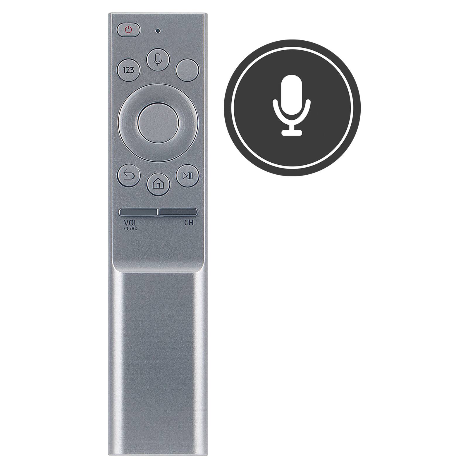 VINABTY - New BN59-01291A RMCRMM1AP1 Voice Replaced Remote Fits for Samsung Smart QLED TV 2017 Model QN75Q9FAMF QN55Q7CAMF - Silver