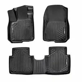 VEVOR - Automotive Floor Mats, Fits for Honda CR-V (Hybrid Models) 2017-2022, 3 pcs Front and 2nd Row Liners - Black