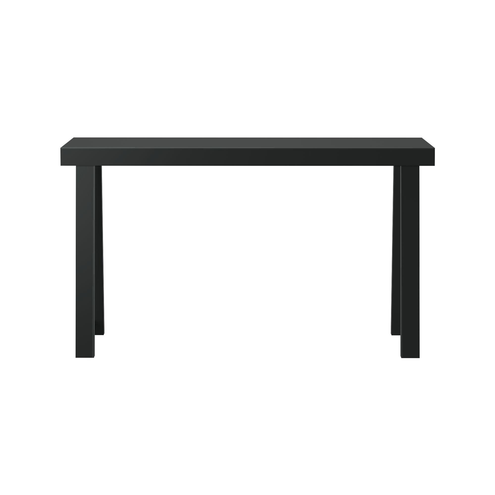 Alt View 3. Plank+Beam - Classic Console Table (56in / 1420mm), Black - Black.