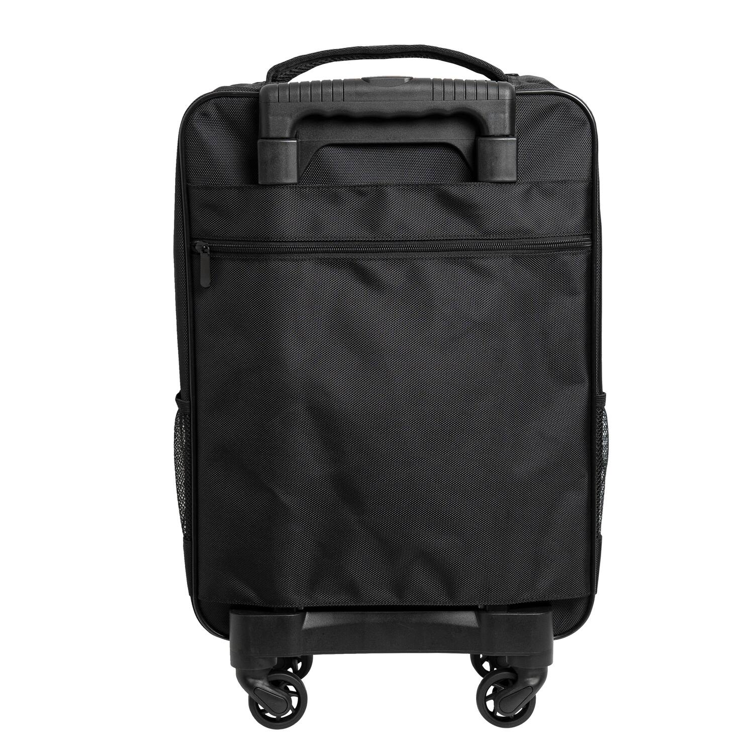 Alt View 3. Scapade - AirSlim 4-Wheel Super-Lightweight Collapsible Carry-on Suitcase - Black.