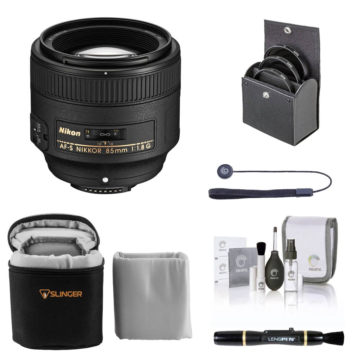 AE-S NIKKOR  
85mm 981  
PRISMIS MUSIC MAX  
MA  
Nikon  
AF-S NIKKOR 85mm 1:1.8 G  
PRODUITS  
PROJIPIC  
PRO OPTIC  
PRO OPTIC  
PRO-OPTIC  
PROOFIC  
SLINGER  
LENSPEN