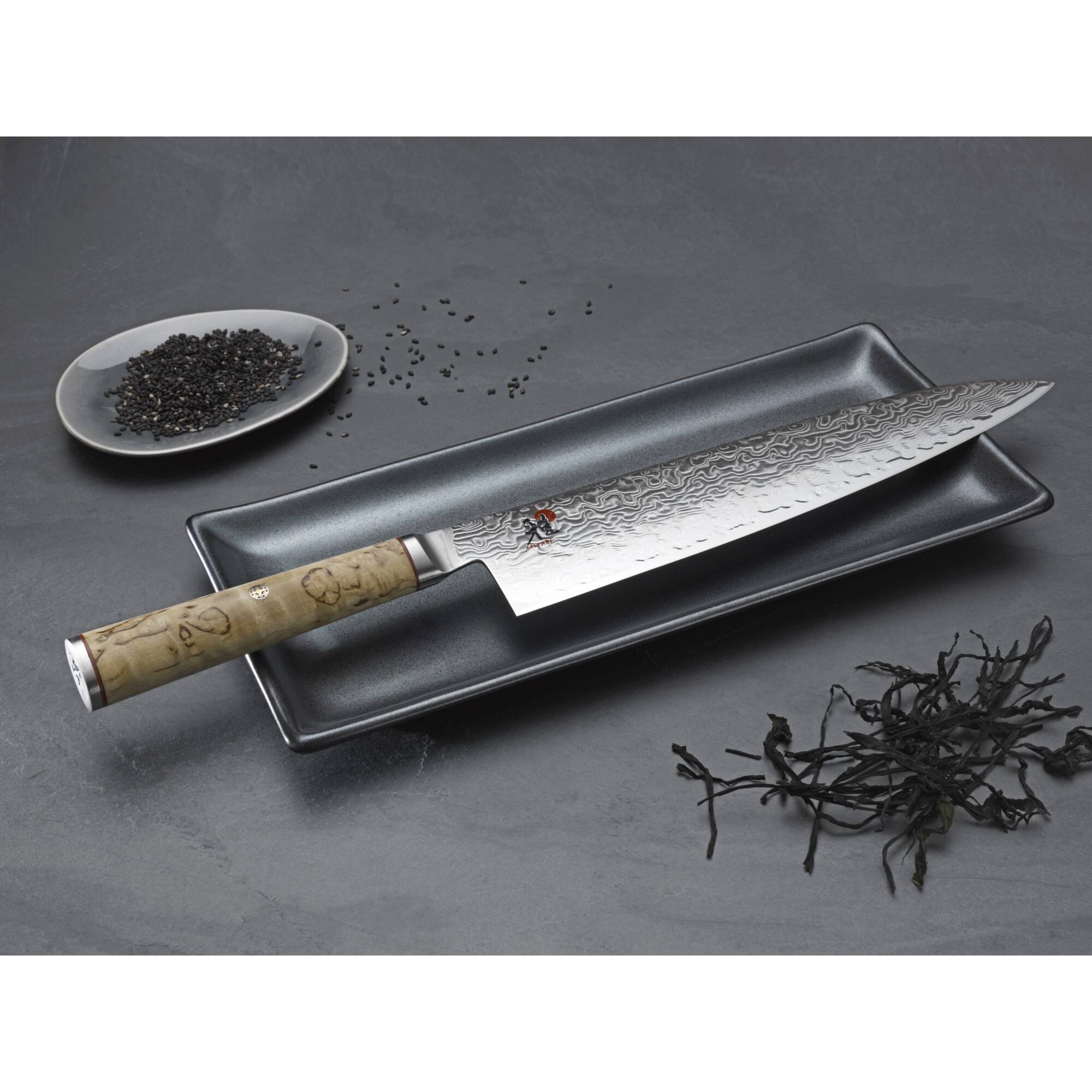 Alt View 3. Miyabi - Miyabi Birchwood SG2 9-inch Slicing Knife - Stainless Steel.
