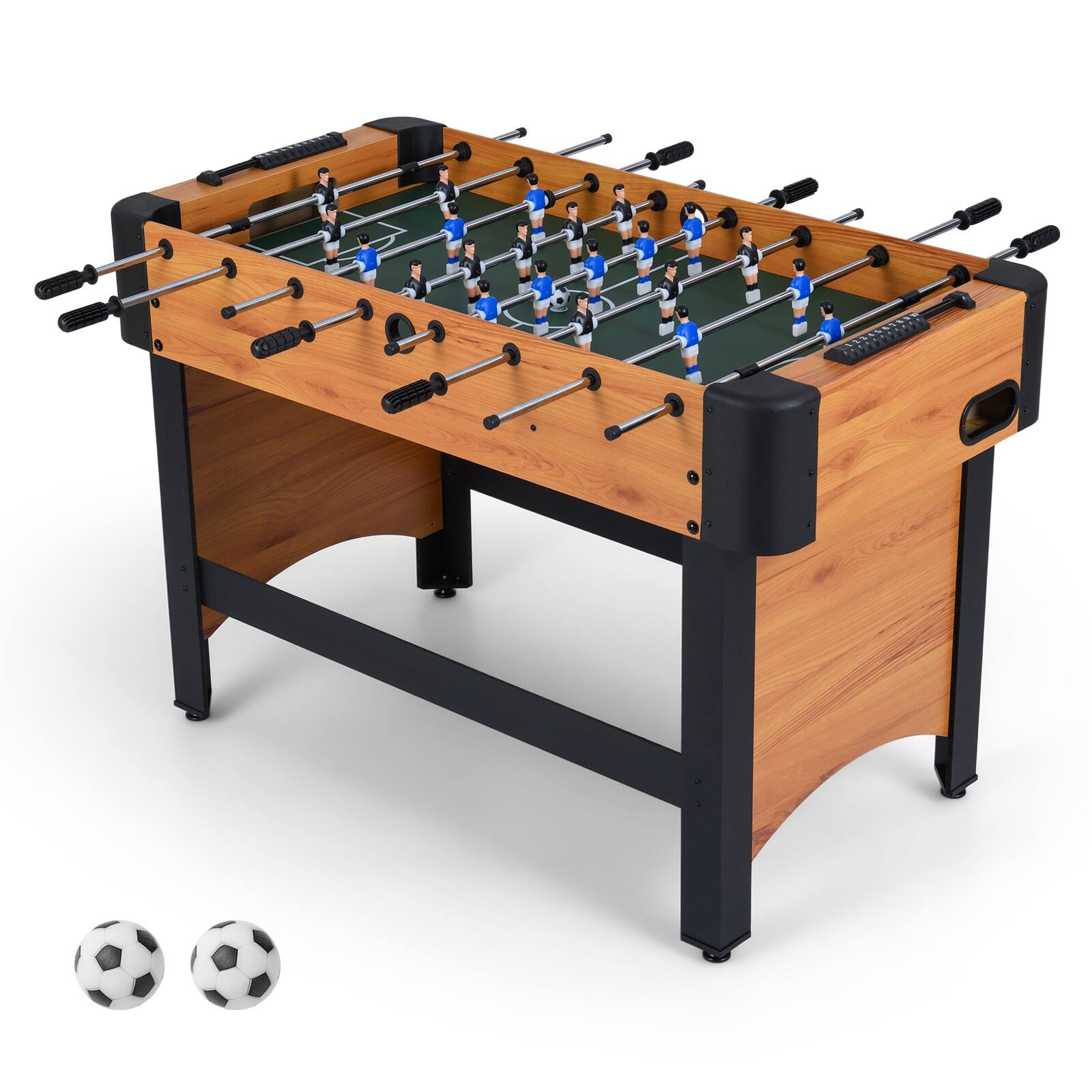 Alt View 9. Gymax - Gymax 47'' Competition Full Size Soccer Game Table w/22 Players 2 Balls Slide Scorers Natural - Yellow.