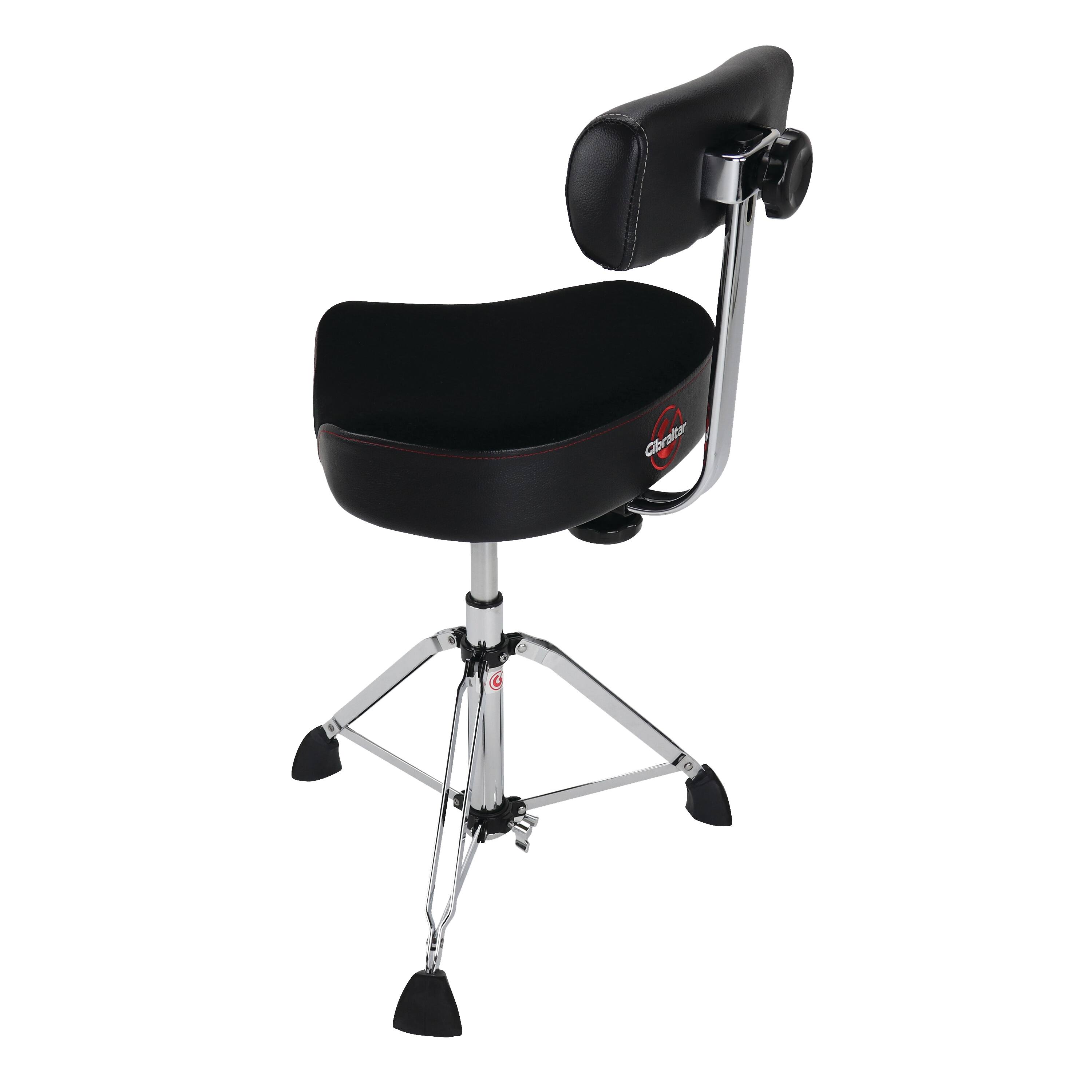 "Gibraltar Hardware - Hydraulic Saddle Drum Throne, 17"" Cordura Seat, Adjustable Backrest, One-Touch Height Adjustment, Heavy-Duty Base" price history on PriceWatchPro