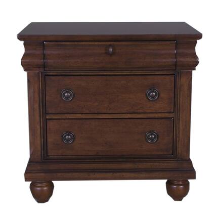 Front. Liberty Furniture Industries - Rustic Traditions Night Stand in Rustic Cherry - Cherry.