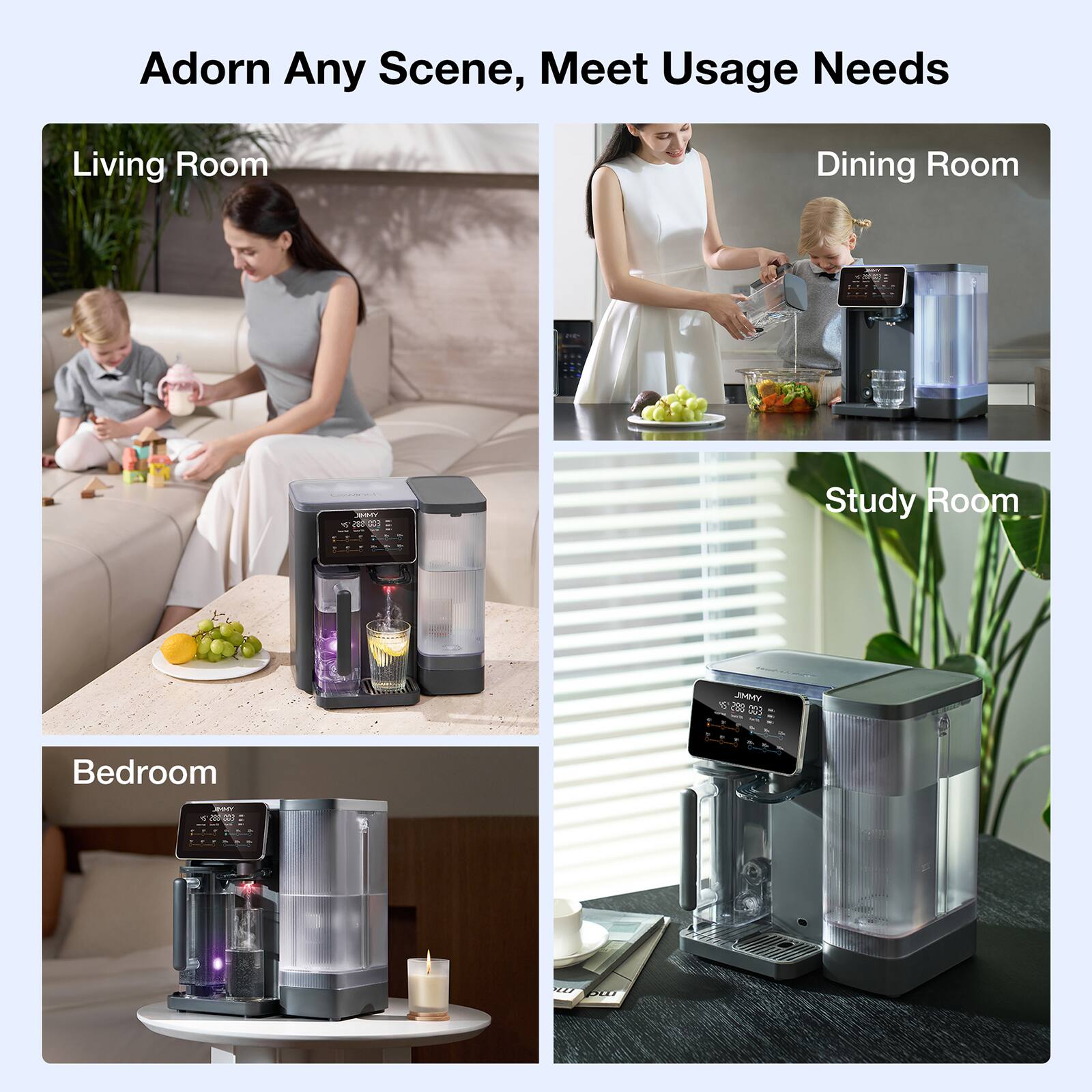 Adorn Any Scene, Meet Usage Needs

Living Room

Dining Room

Study Room

Bedroom