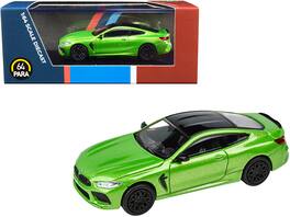 BMW M8 Coupe Java Top 1/64 Diecast Model Car by Paragon - Green Metallic With Black