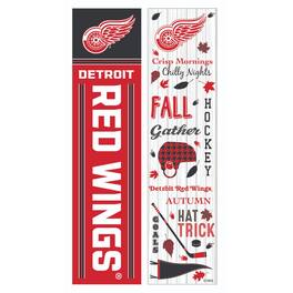 Evergreen Enterprises - Detroit Red Wings 47" Double Sided Fall Leaner Fan Sign - Multicolor