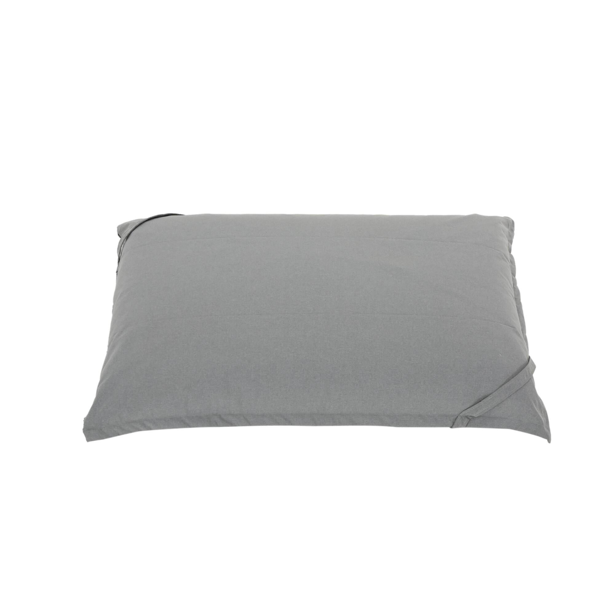 Left. GOODSILO - Large Water-Resistant Indoor Lounger Bean Bag Chair with Removable Cover in Neutral Tones - Charcoal.