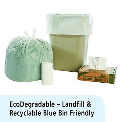 EcoDegradable - Landfill & Recyclable Blue Bin Friendly