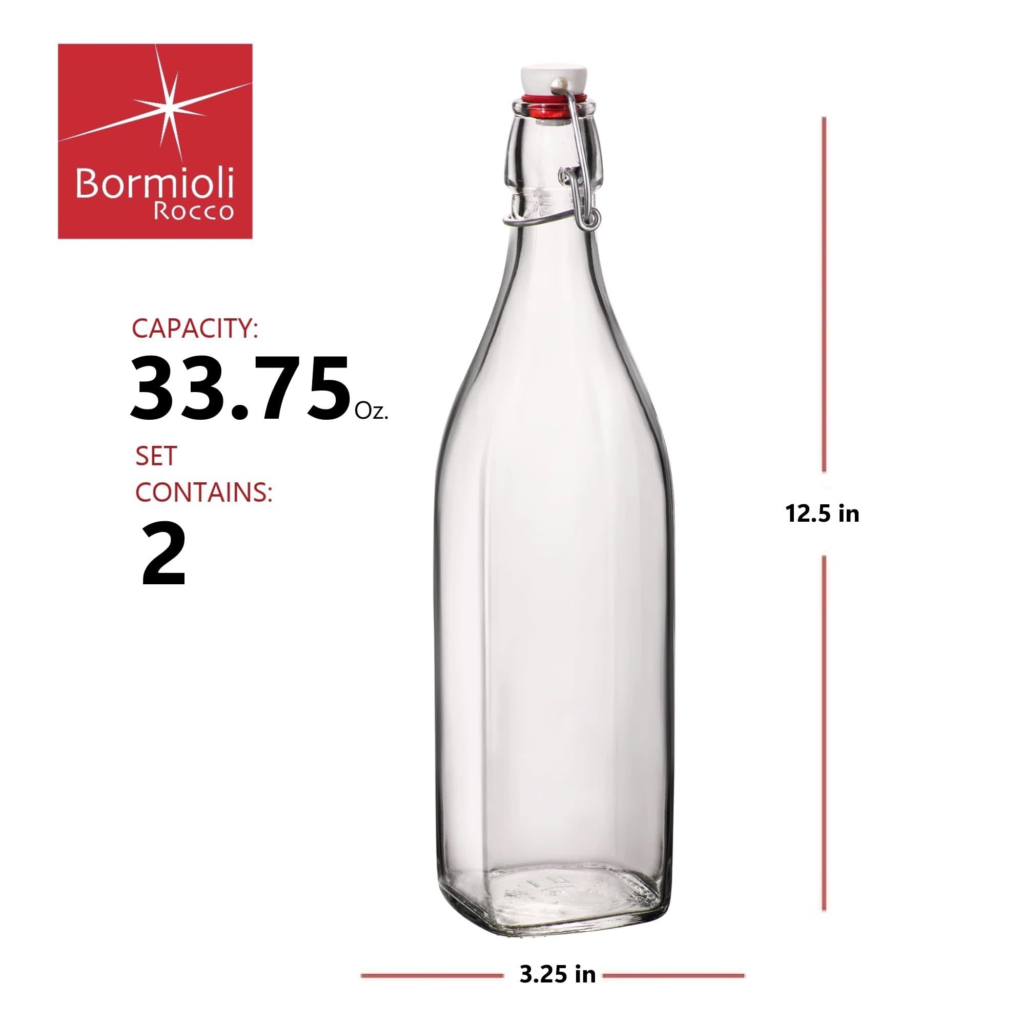 Bormioli Rocco  
CAPACITY: 33.75 Oz.  
SET CONTAINS: 2  
12.5 in  
3.25 in