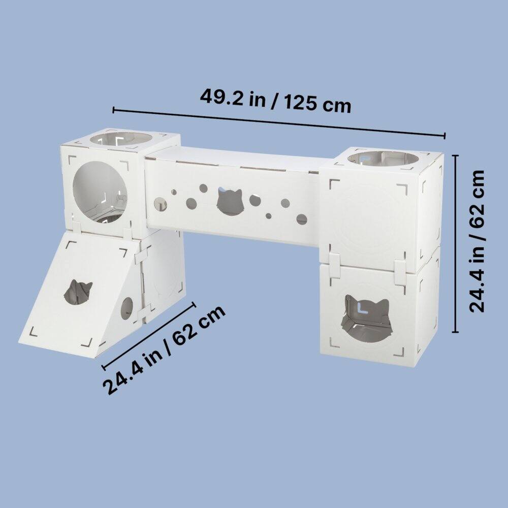 L 49.2 in / 125 cm  
I 62 in / 24.4 cm  
62 in / 24.4 in / 62 cm