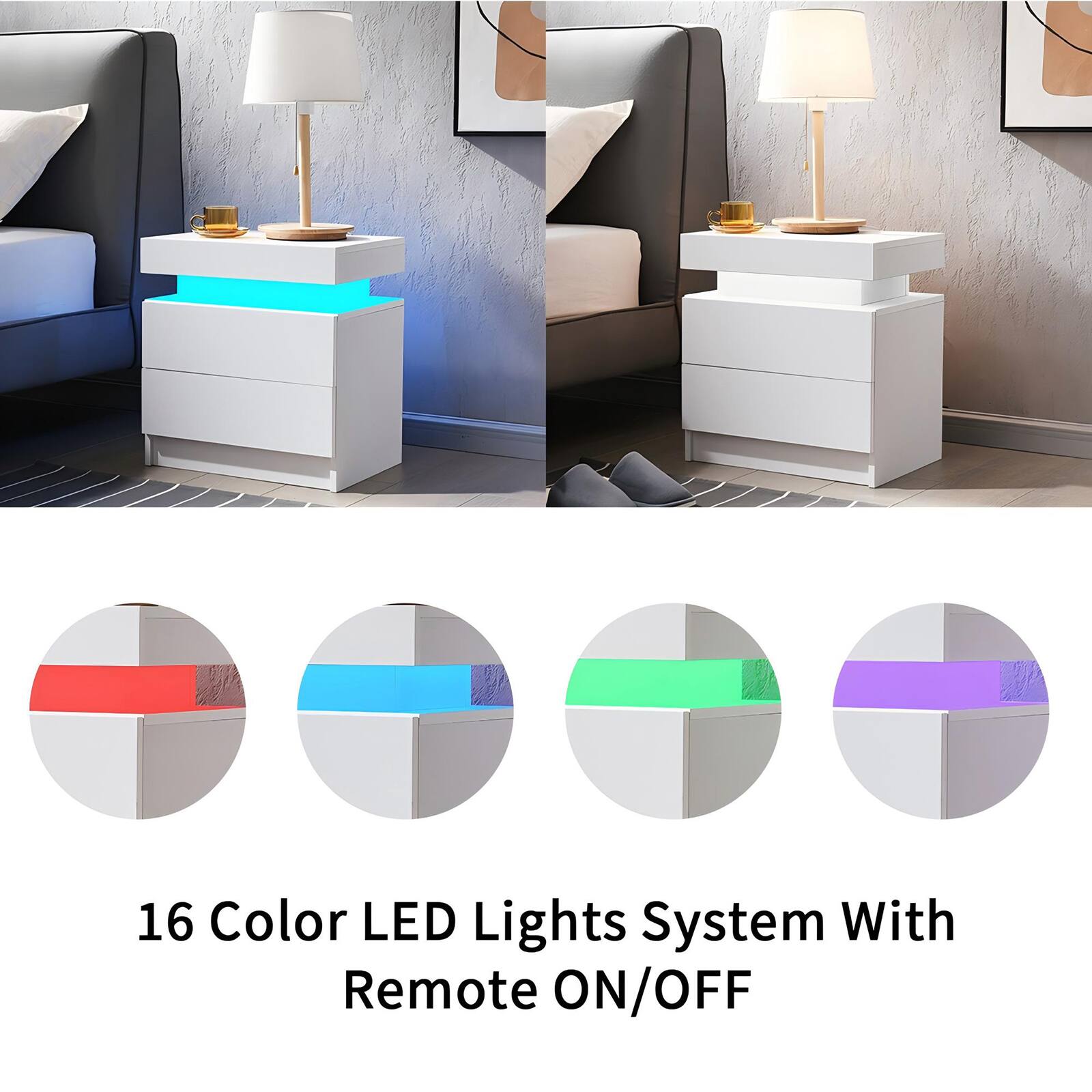 16 Color LED Lights System With Remote ON/OFF
