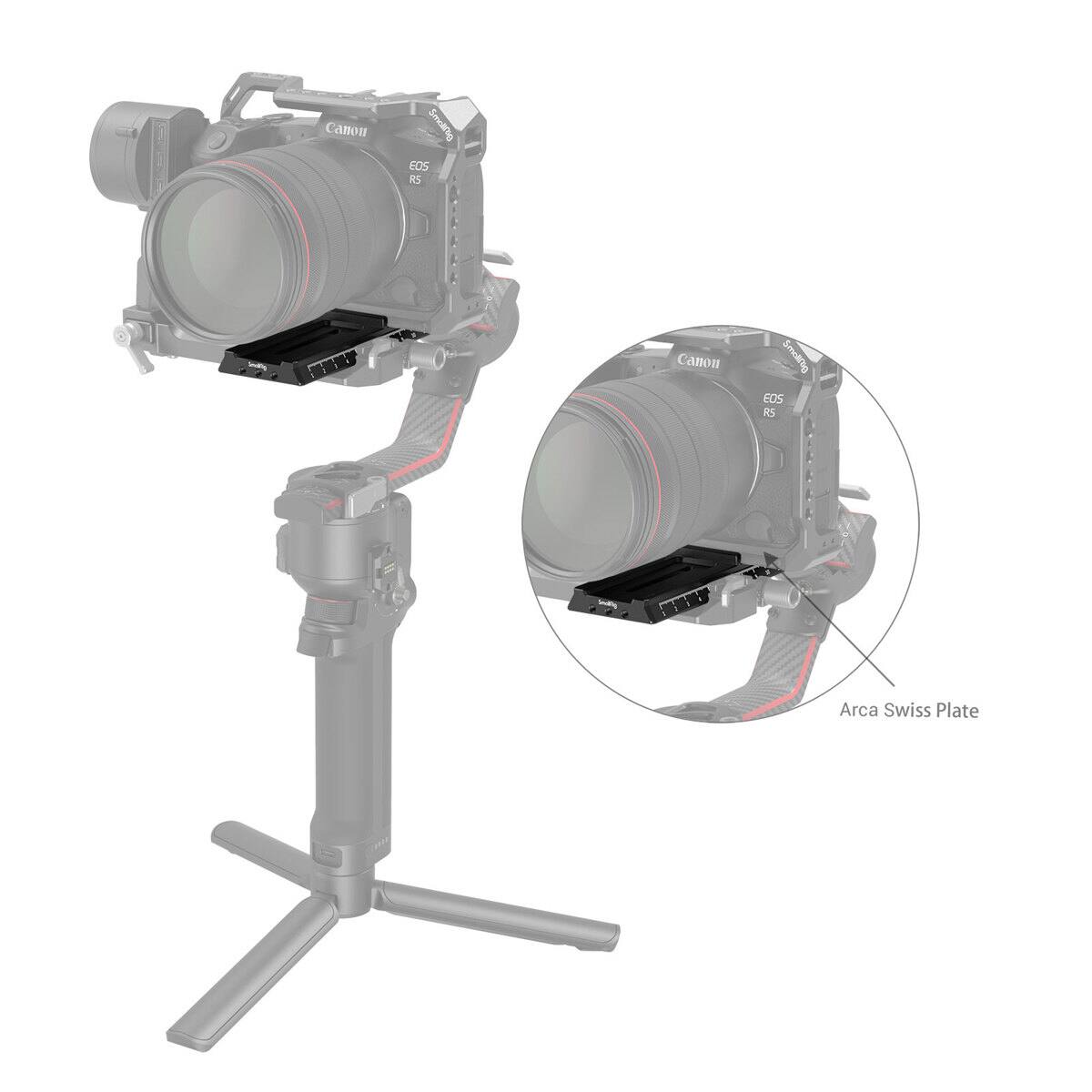 Canon EOS RS  
Canon EOS R5  
Arca Swiss Plate