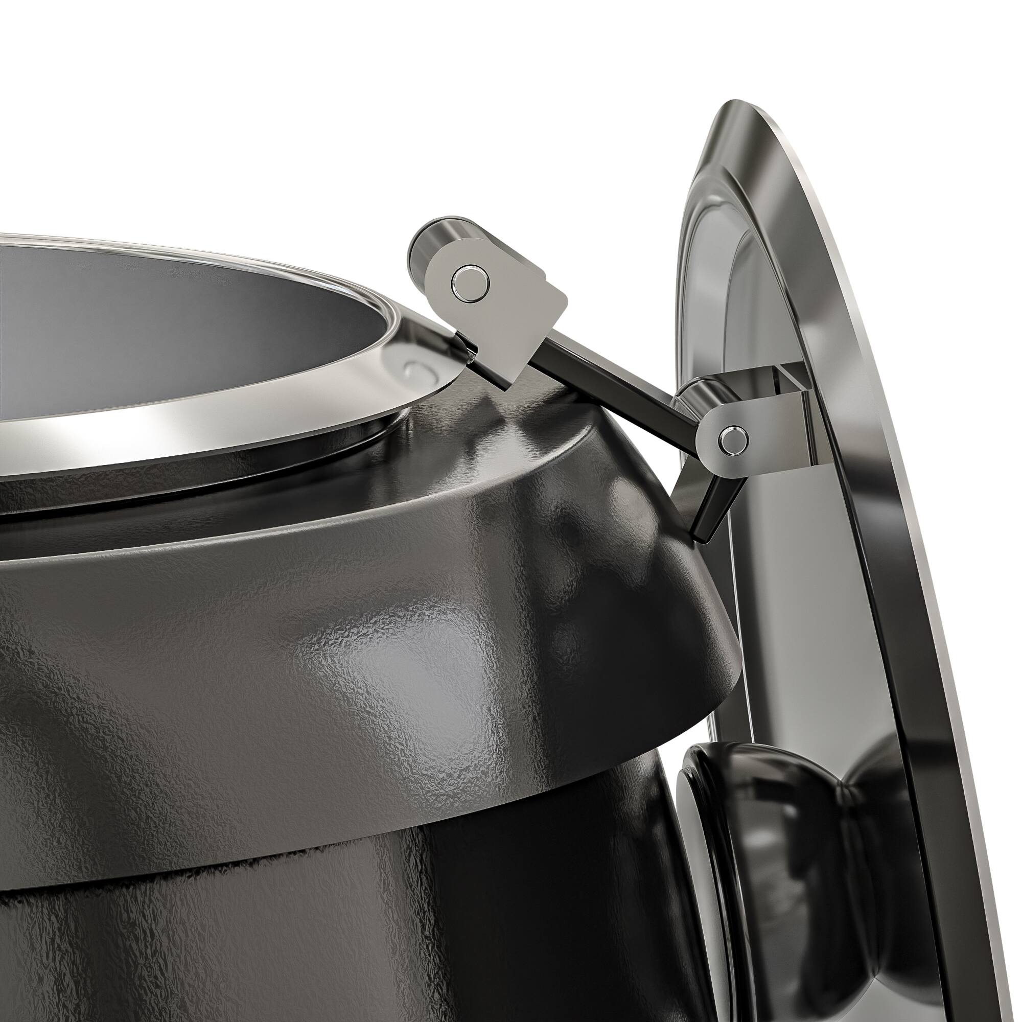 Alt View 1. Koolmore - 10 Qt. Round Countertop Black Stainless-Steel Food / Soup Kettle Warmer, SK-BK-3G. - Black.