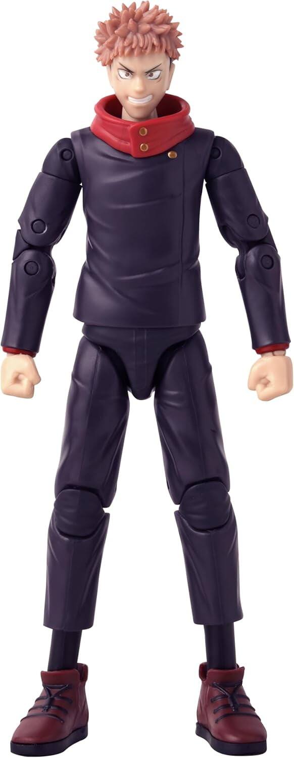 Left. BANDAI NAMCO Entertainment - ANIME HEROES - Jujutsu Kaisen - Yuji Itadori Black Flash ver. 6.5" Action Figure - Multicolor.