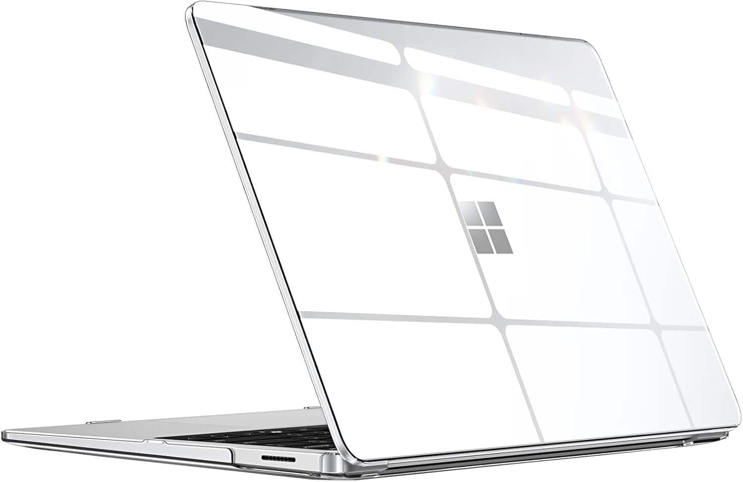 Fintie - Case for 13.8 Inch Microsoft Surface Laptop 8th 2026 / Surface Laptop 7 2024, Hard Shell Slim Fit Cover - Crystal Clear