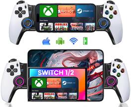 HM 1810 - Mobile Gaming Controller For Android / 15/16 Series - 2 Ipad Mini Wireless Switch/oled With Hall Effect - White-Mobile Phone Version