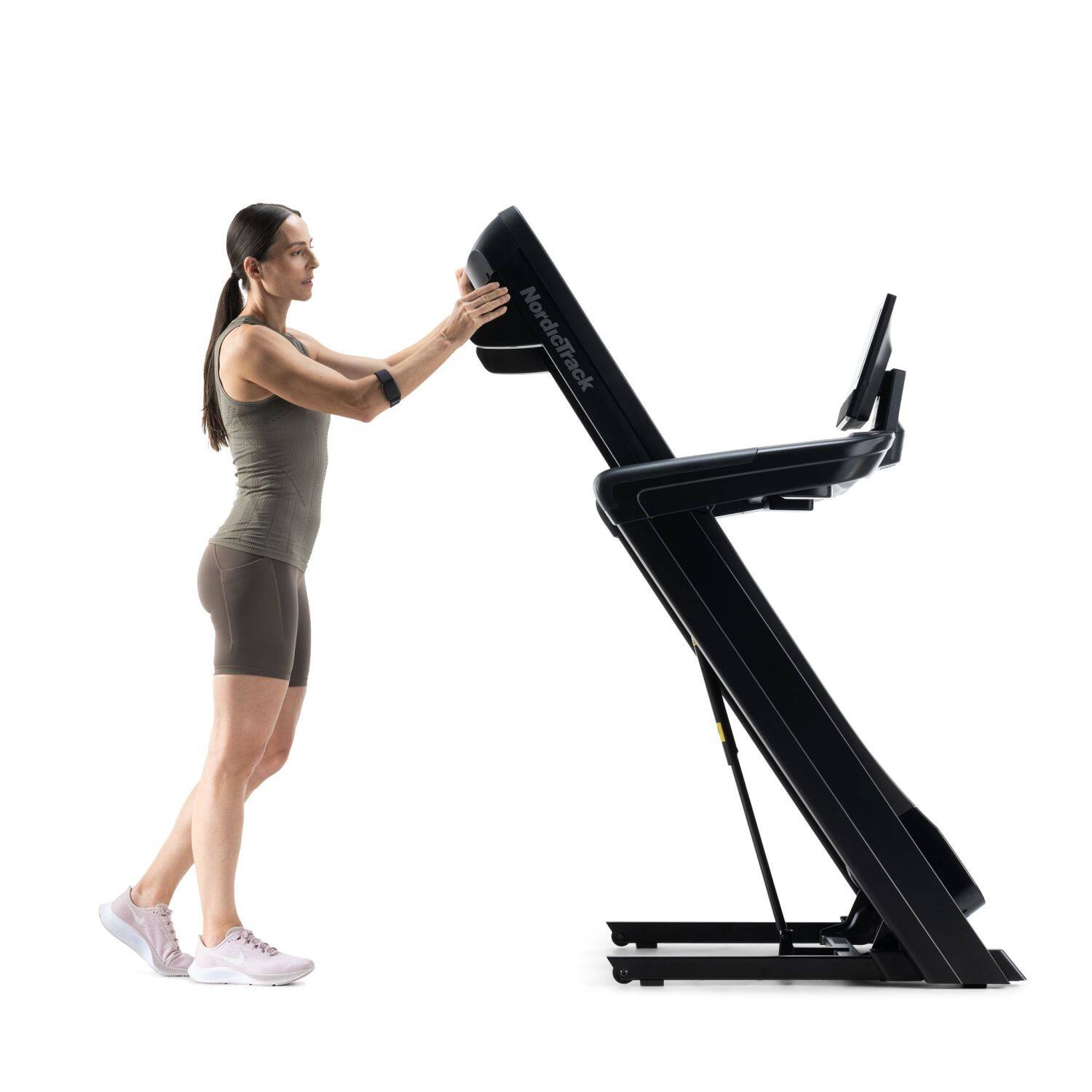 Alt View 16. NordicTrack - NordicTrack Commercial 1250 Treadmill with 10" Tilting Touchscreen - Black.