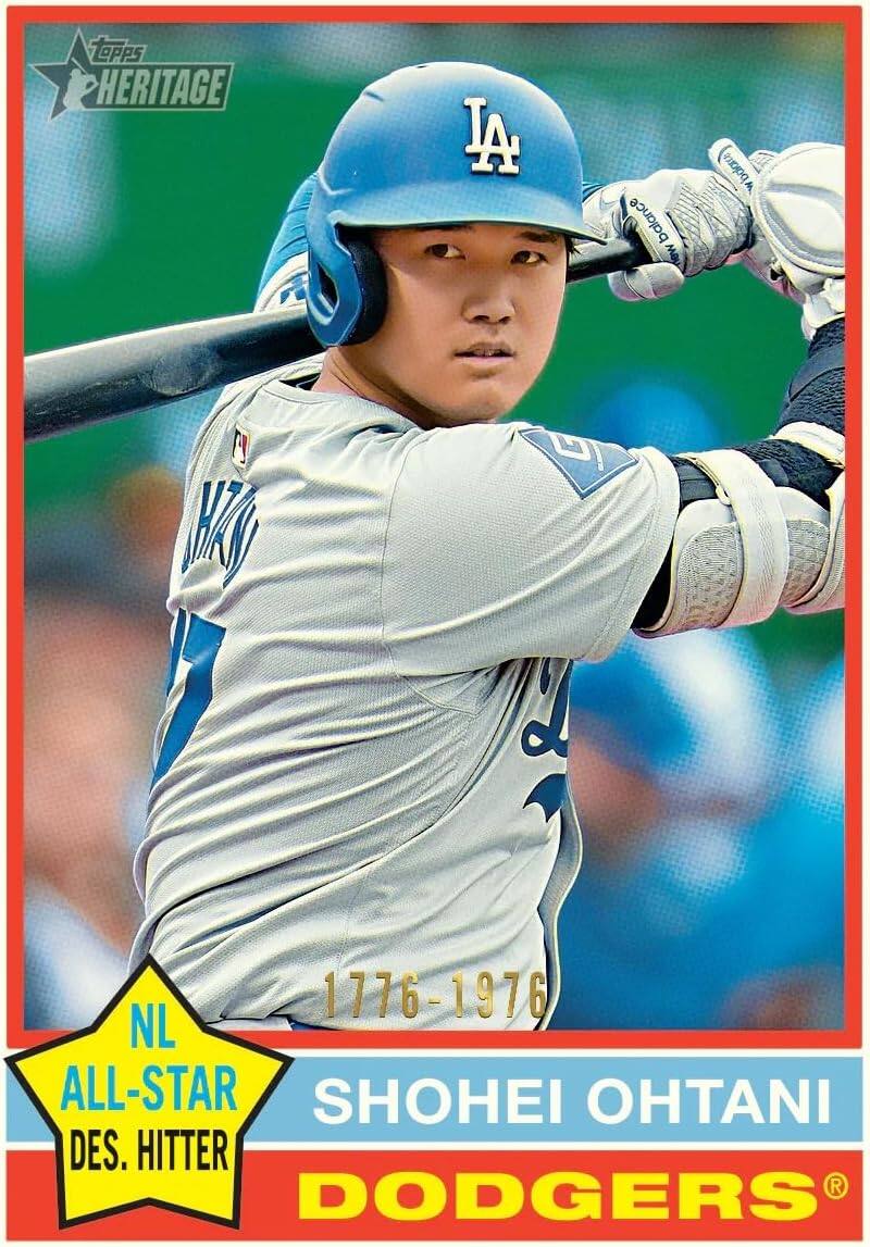 Topps Heritage LA Balance MBU Wholare A K 1776-1976 NL All-Star Shohei Ohtani Des. Hitter Dodgers