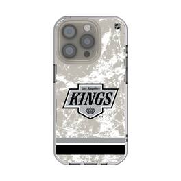 Keyscaper - NHL - Los Angeles Kings iPhone Stripe Clear Ice Case - 14 - Multicolor