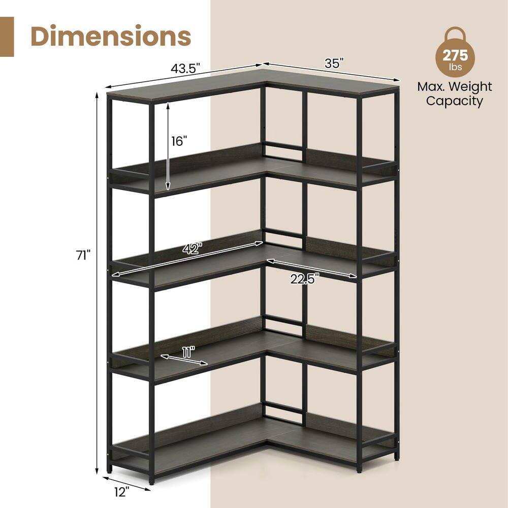 Dimensions: 43.5" x 35" x 71"  
Max. Weight Capacity: 275 lbs  
Shelf Dimensions: 42" x 22.5"  
Shelf Depth: 16"  
Shelf Height: 12"