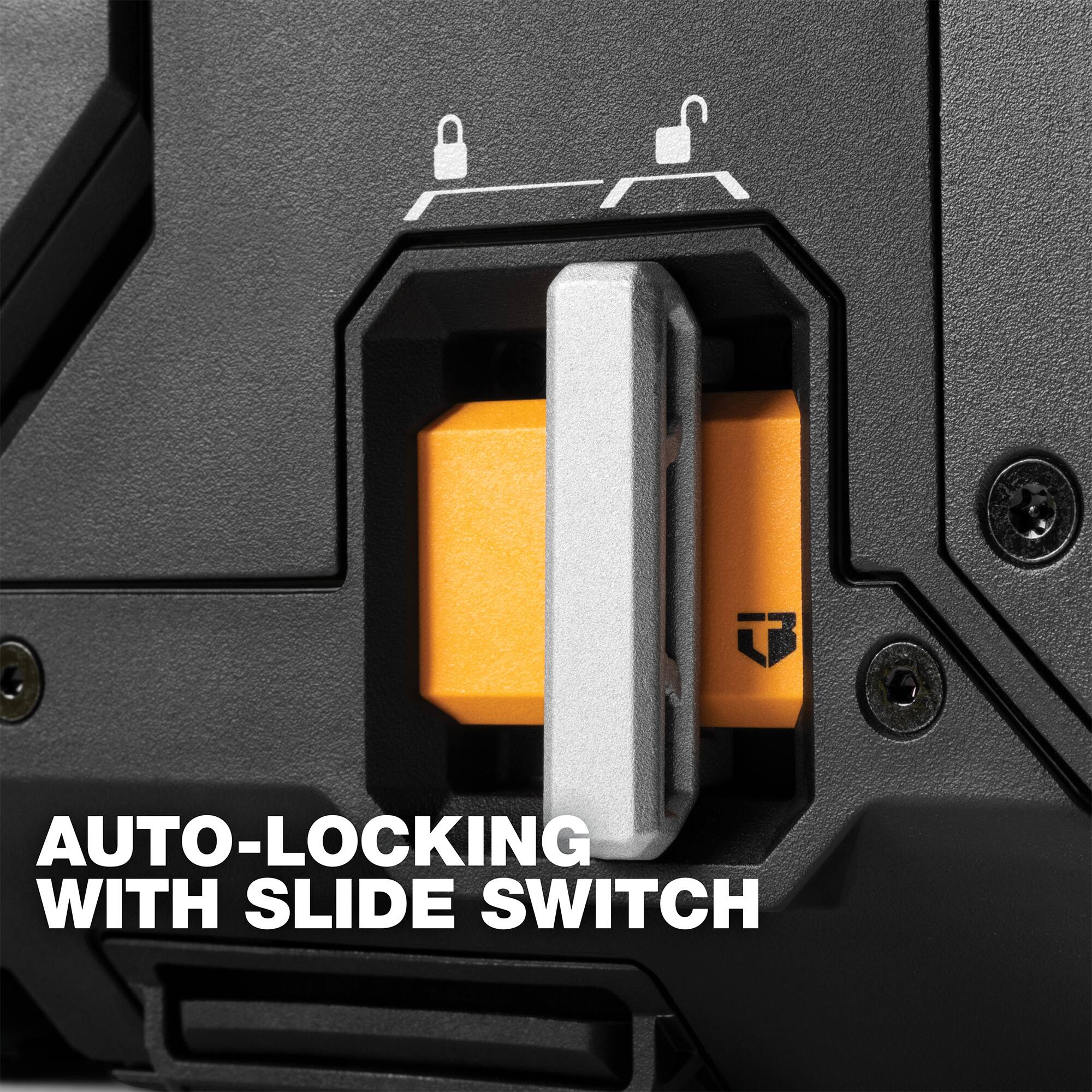 AUTO-LOCKING WITH SLIDE SWITCH