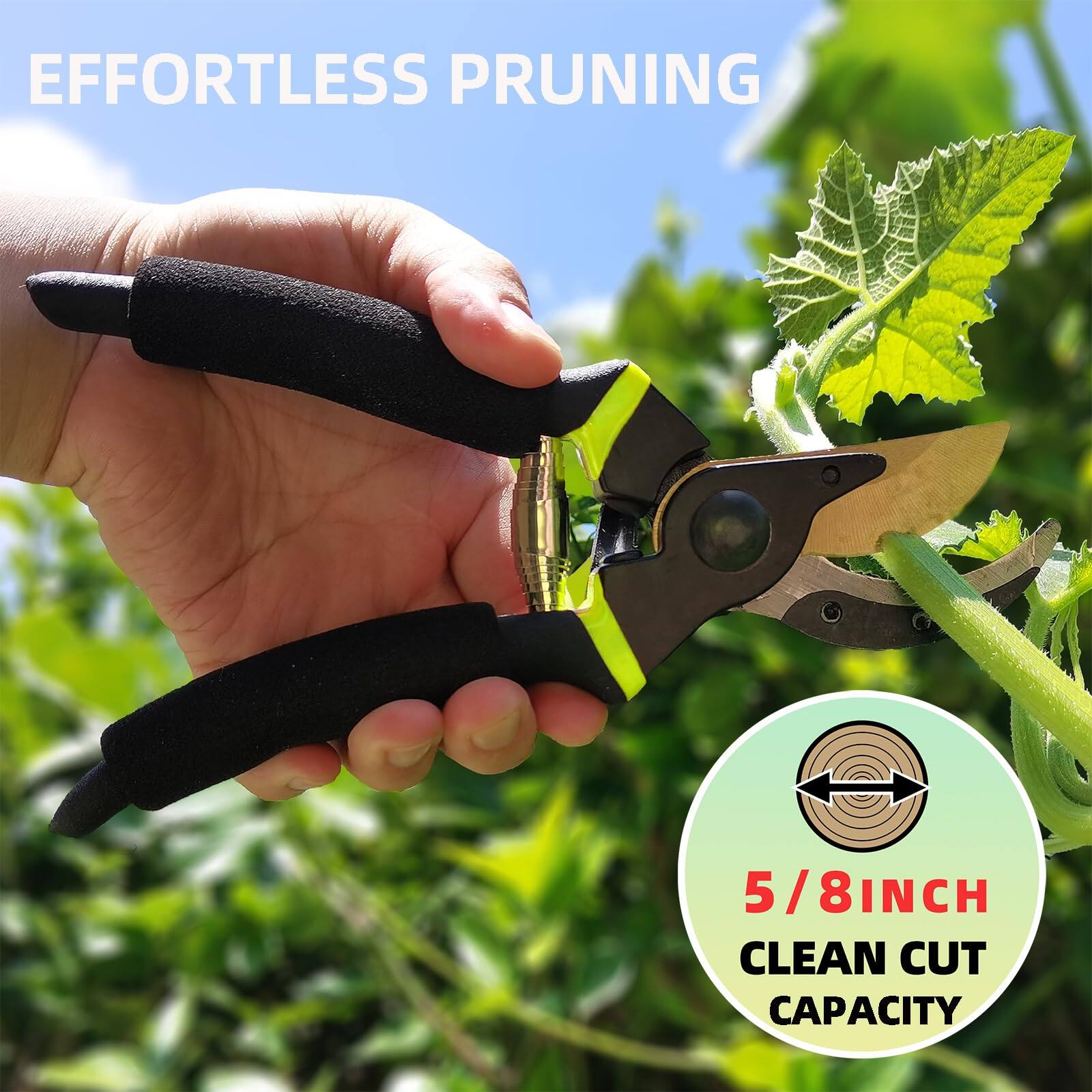 EFFORTLESS PRUNING

5/8 INCH CLEAN CUT CAPACITY