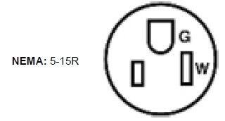 NEMA: 5-15R