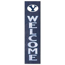 Jardine - BYU Cougars 12'' x 48'' Welcome Leaner - Navy