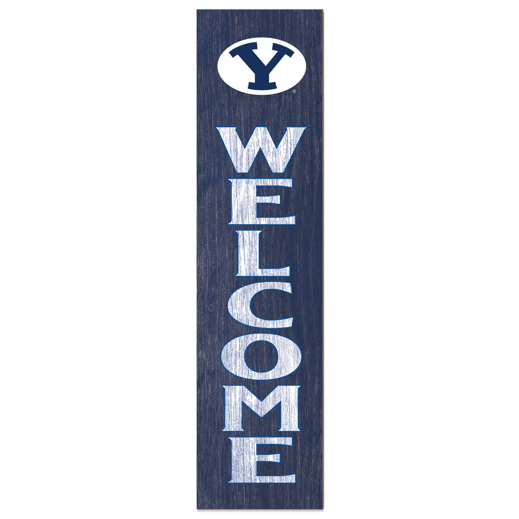BYU Cougars 12'' x 48'' Welcome Leaner
