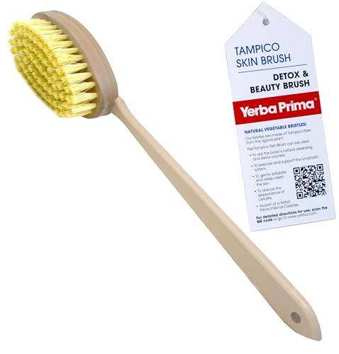Tampico Skin Brush Detox & Beauty Brush  
Yerba Prima  
Vegetable Bristles  
Natural Tampico fiber made of bristles  
Our above picture shows the Tampico cleansing body natural 30 aid the detox Dr. Oce smphafid TH and support of To and deep of of a Yerbo As part Parna for use.  
Soon detailed directions For or go to OR eode
