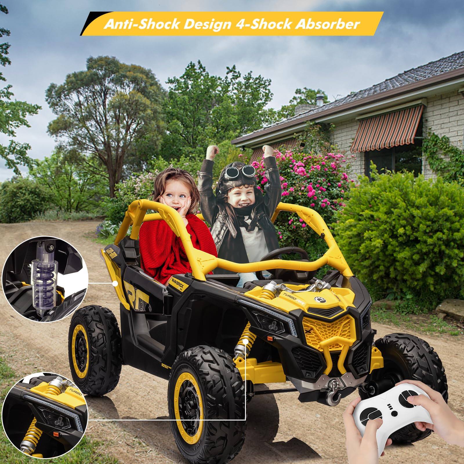 Anti-Shock Design 4-Shock Absorber