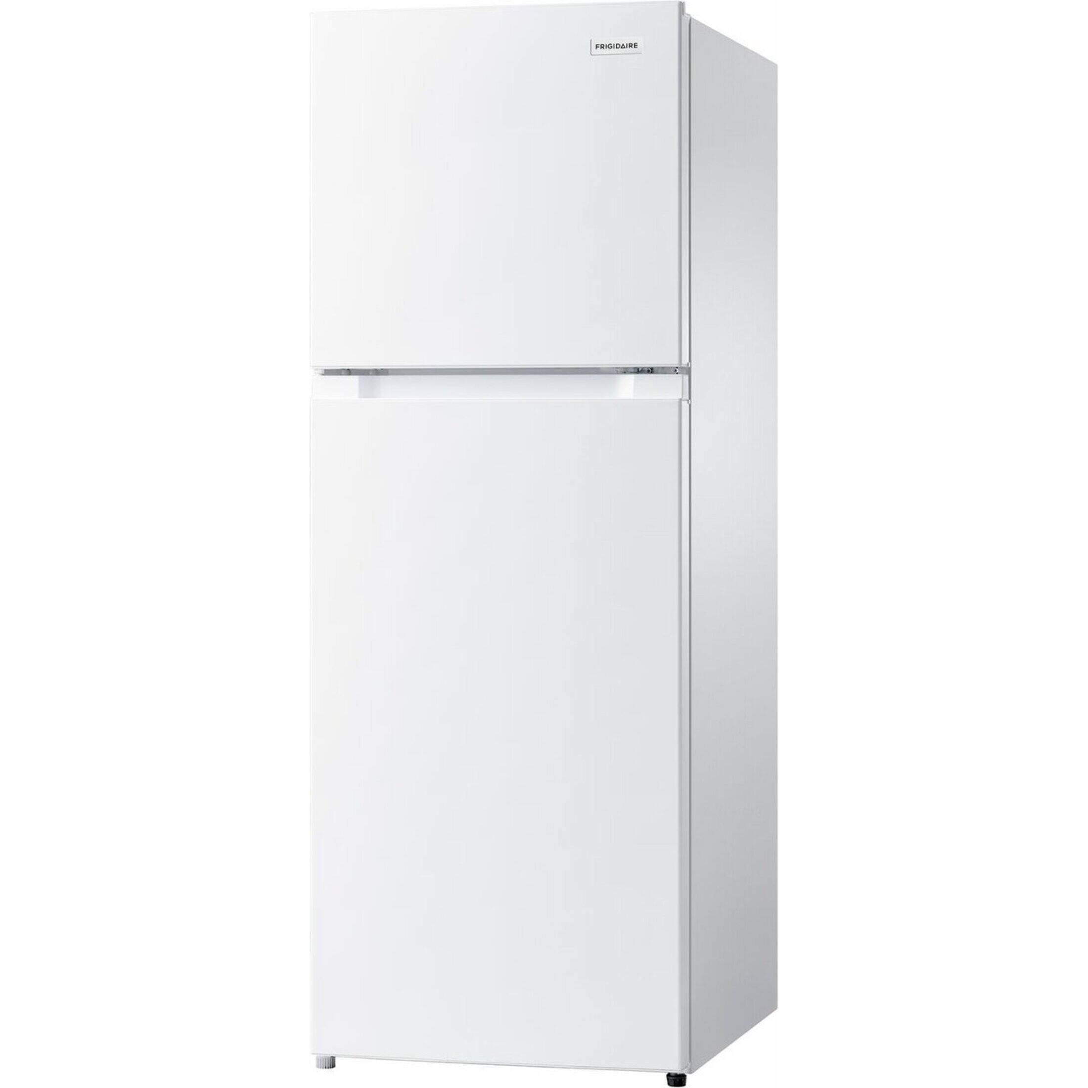 Angle. Frigidaire - 10 Cu. Ft. Garage Ready Top Freezer Apartment-Size Refrigerator - White.