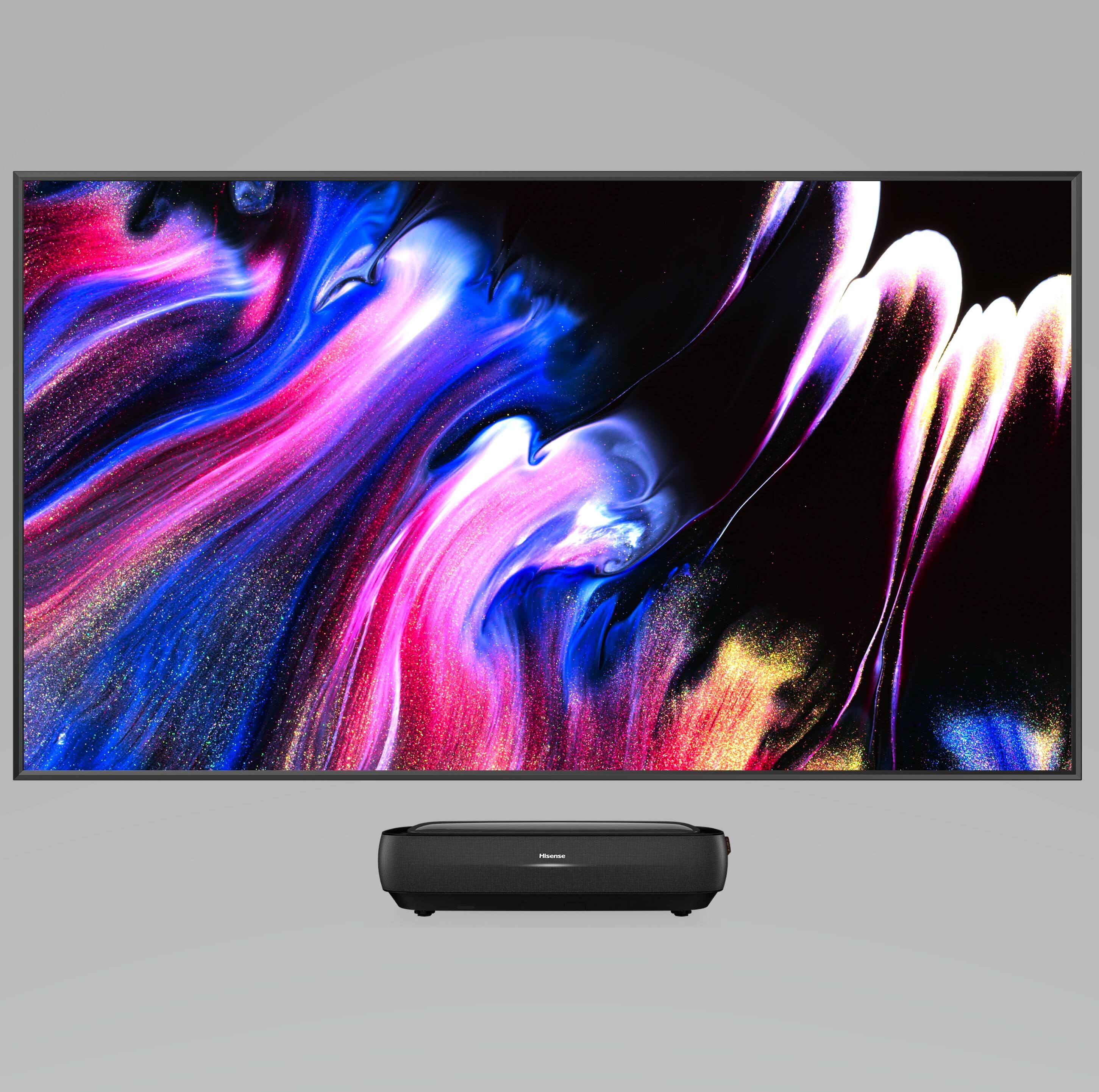 Front. Hisense - Hisense - 100" L9 Series TriChroma Laser TV with ALR Screen - Black.