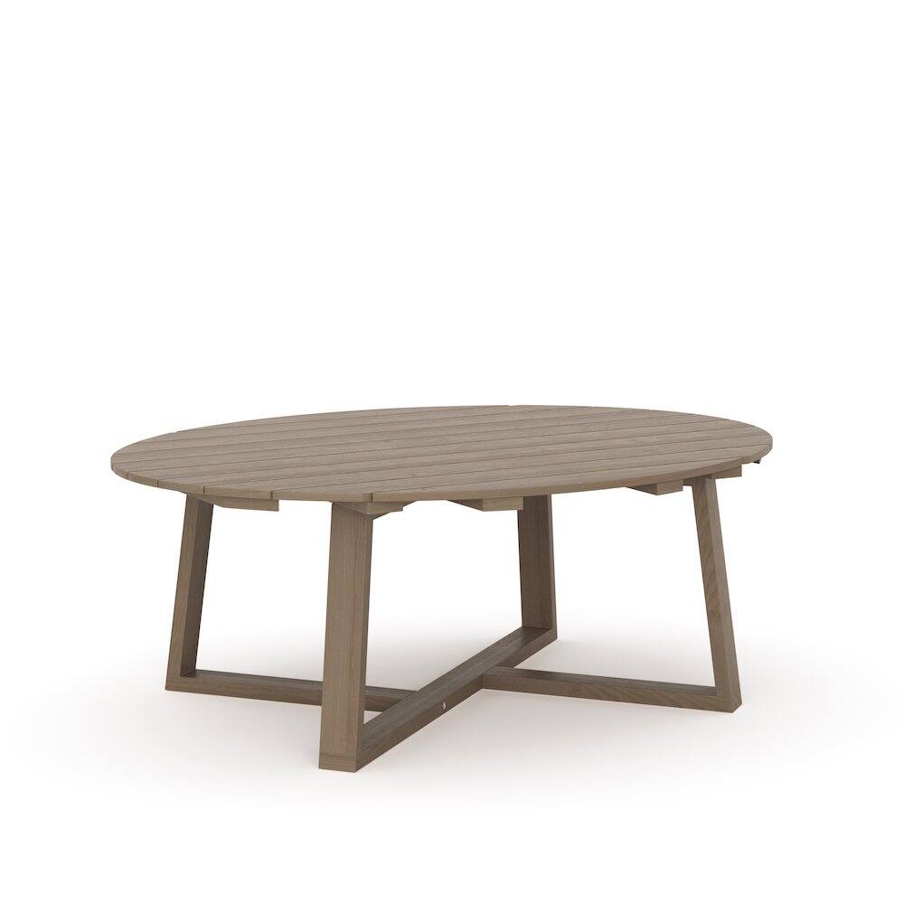 Alt View 1. New Classic Furniture - Carezza Wood Patio Coffee Table, Natural - Brown.