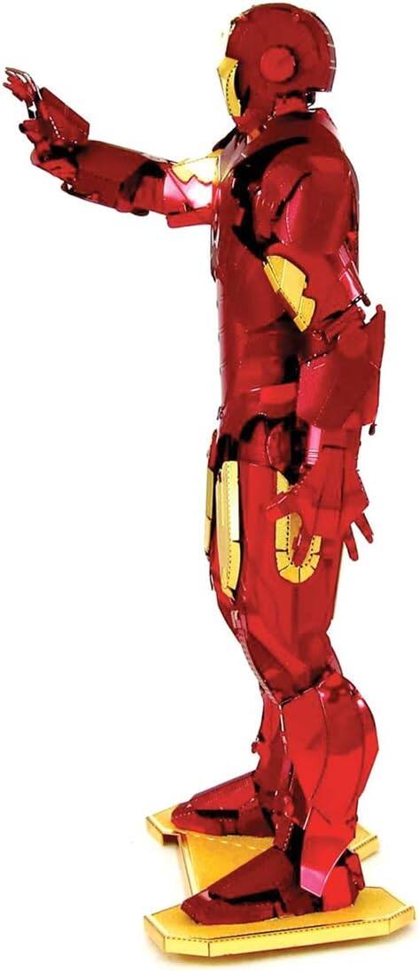 Alt View 2. Metal Earth - Metal Earth Marvel Iron Man 3D Metal Model Kit Fascinations - Silver.