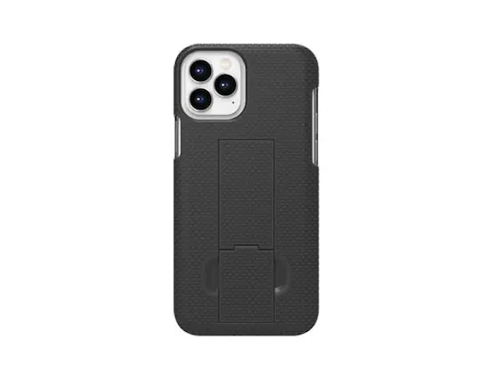 Front. Verizon - Verizon Shell and Holster for iPhone 6.1in - Black.