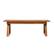 Front. Walker Edison - Modern Solid Acacia Wood Slatted Outdoor Coffee Table - Brown.