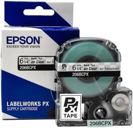 Epson - 1/4" Tape - 206BCPX - Black on Clear