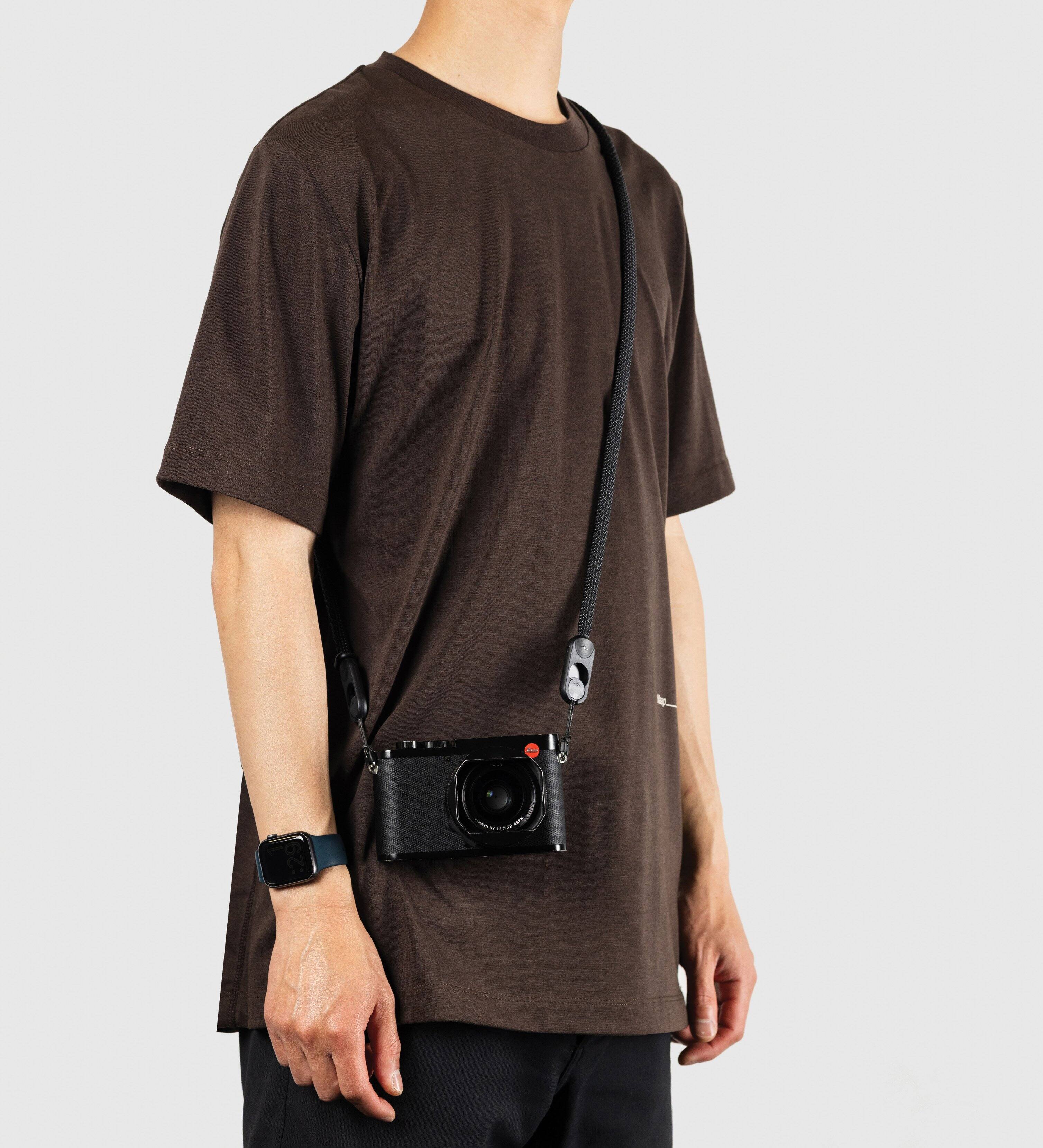 Angle. Peak Design - Form Rope Camera Strap Standard Black - Black.