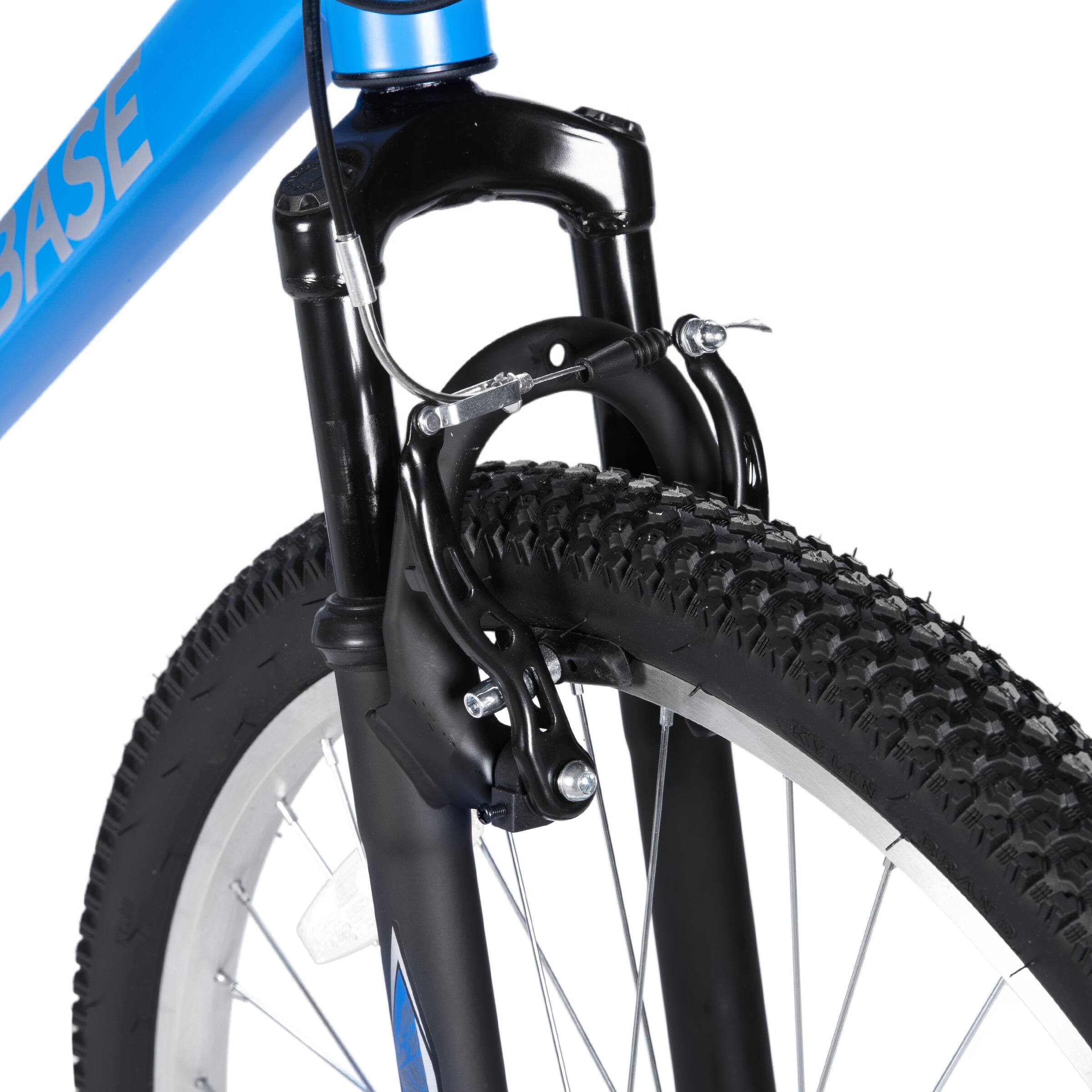 Alt View 8. HILAND - BAMCBASE Agave 26 inch Mountain Bike with Hi-Ten Steel Frame, Front Suspension Fork, 18 Speed MTB for Adult Men, Blue - Blue.