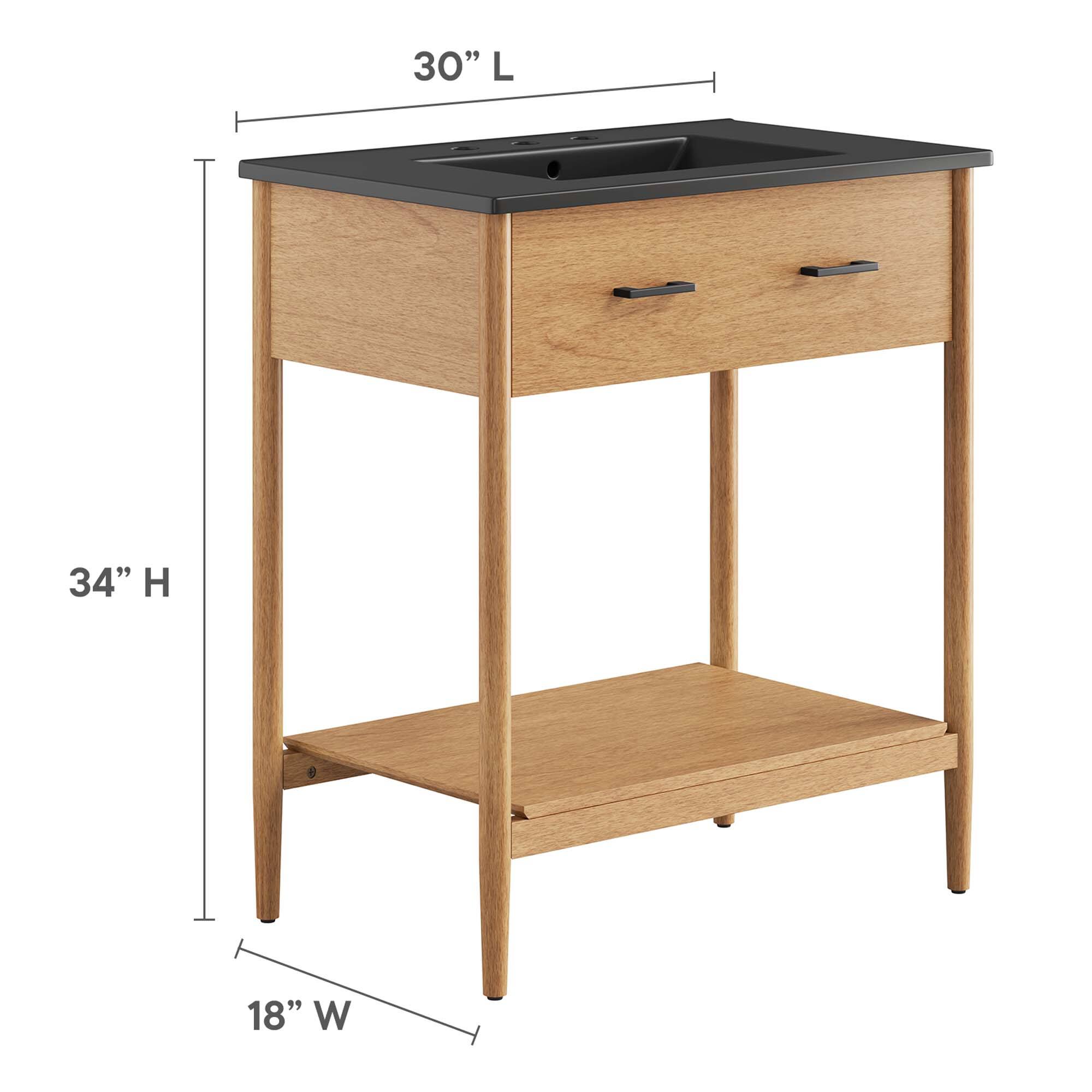 30" L  
34" H  
18" W