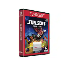 31 EVERCADE EVERCADE 8-BIT & 16-BIT GAMES SUNSOFT COLLECTION I - 6 GAMES MULTI-GAME INCLUDED SUNSOFT CARTRIDGE