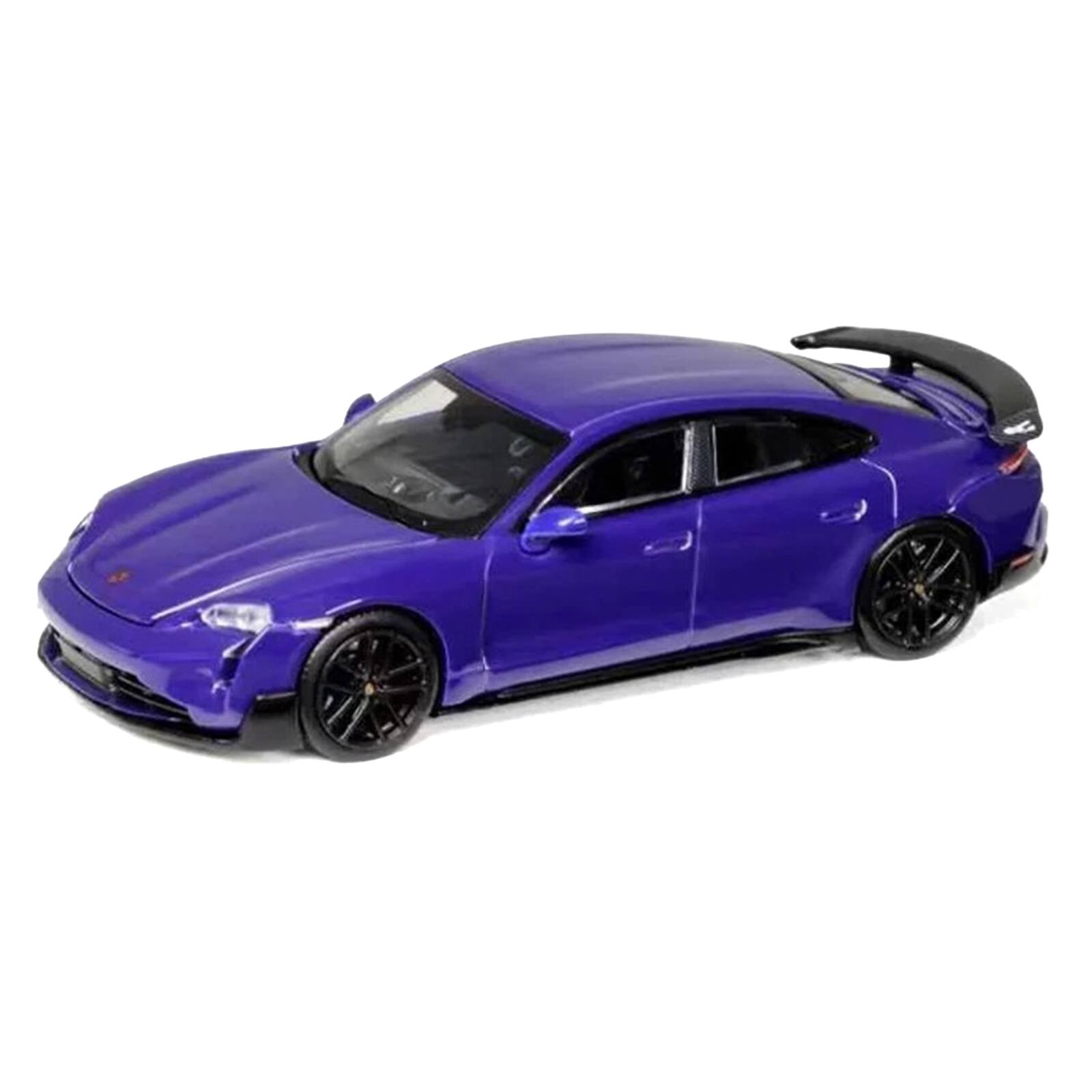 Alt View 1. Trends Hobby - Porsche Taycan Turbo GT Purple 1/64 Diecast Model Car by Trends Hobby.
