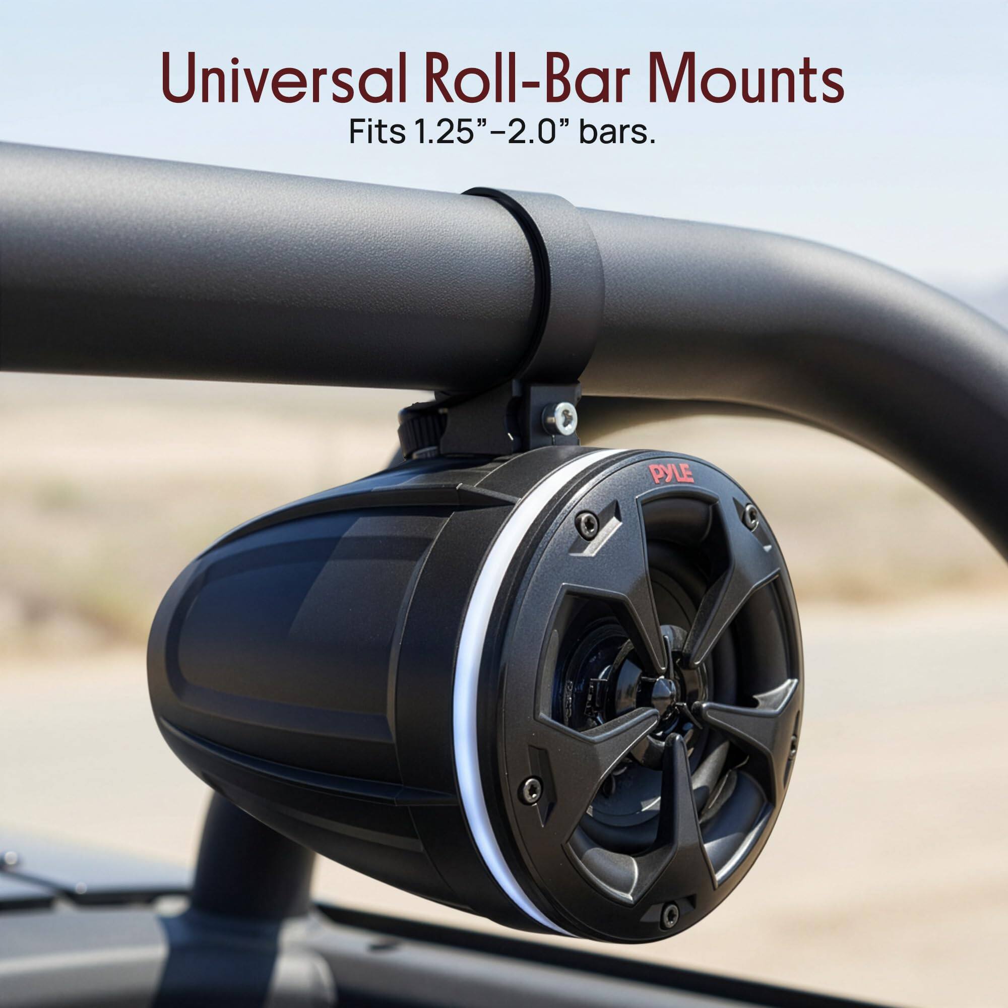 Universal Roll-Bar Mounts  
Fits 1.25"-2.0" bars.