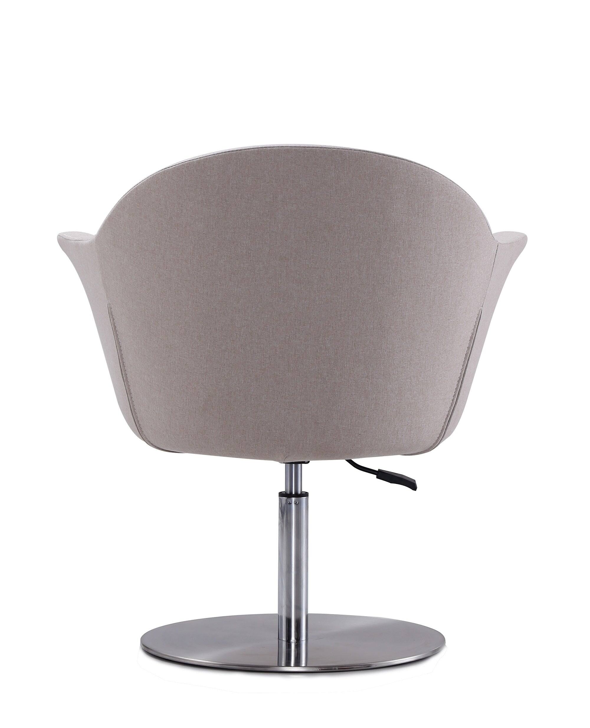 Alt View 3. Manhattan Comfort - Voyager Modern Woven Blend Swivel Lounge Chair - Barley.
