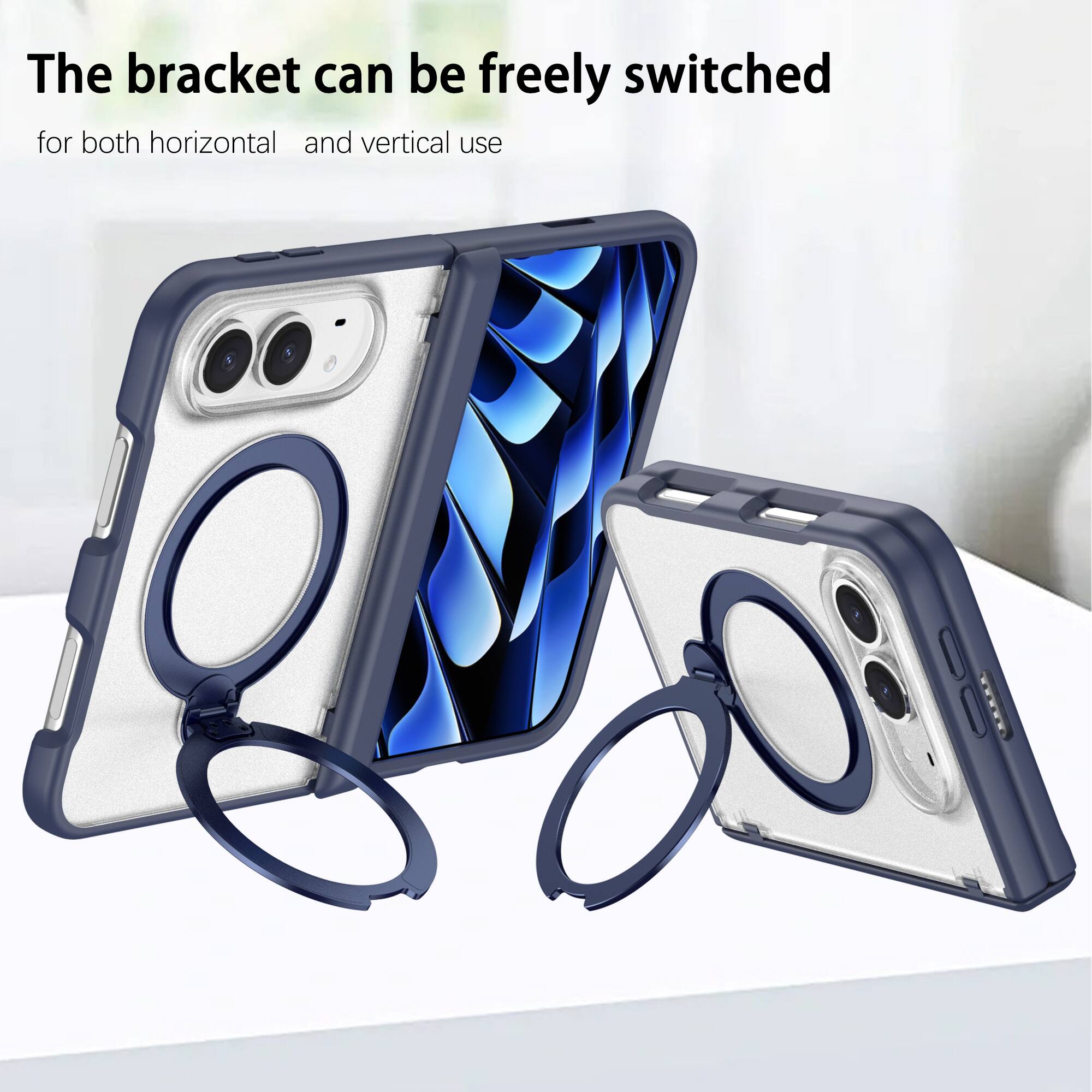 The bracket can be freely switched for both horizontal and vertical use