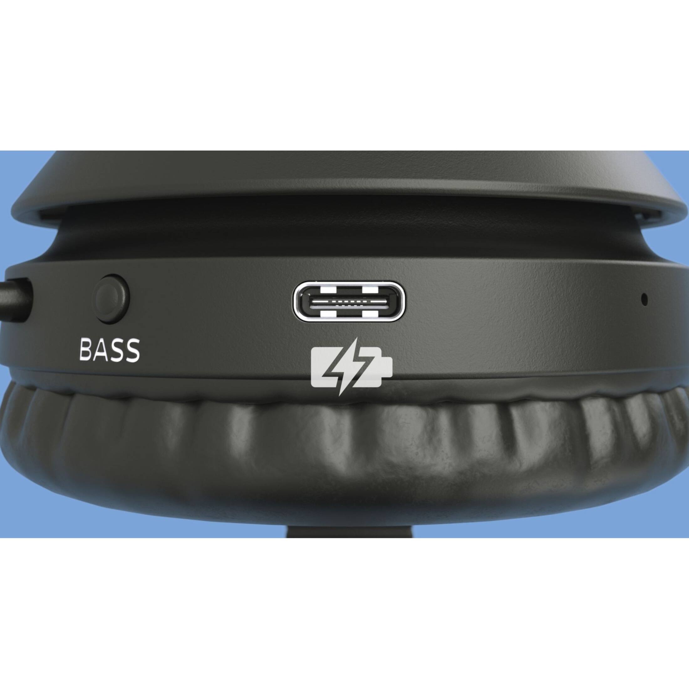 Alt View 22. Philips - TAH4205BK Wireless Over-the-head Headphones - Black.