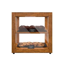 Koolmore - 15 In. Artisan Light Wooden Bakery Display Square Case 1 Cu. ft. (KM-BDW-15L) - Ash wood color